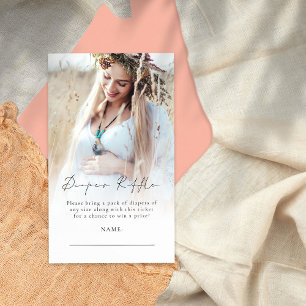 Carte D'accompagnement Baby shower de carafe de couches de photo superpos