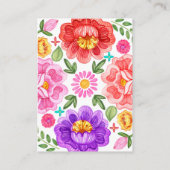 Carte D'accompagnement Baby shower de carafe de la fleur florale vibrant (Dos)