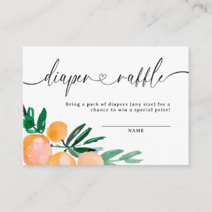 Carte D'accompagnement Baby shower de carafe orange Citrus moderne