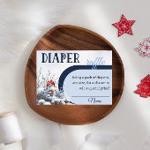 Carte D'accompagnement Baby shower de cardinal de plongée d'hiver Bird