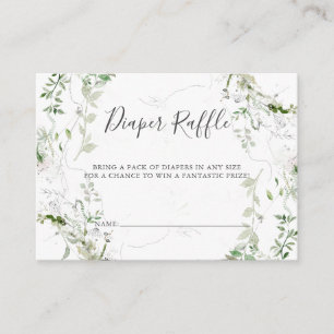 Carte D'accompagnement Baby shower de carrelage de couches vertes