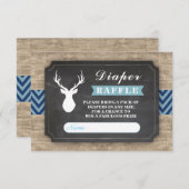 Carte D'accompagnement Baby shower de chapeau de raffle de couche Rustiqu (Devant / Derrière)