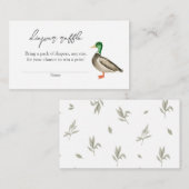 Carte D'accompagnement Baby shower de charbons de canard de Bohême (Devant / Derrière)