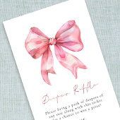 Carte D'accompagnement Baby shower de chaudière rose