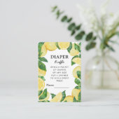 Carte D'accompagnement Baby shower de citron de fraise (Debout devant)