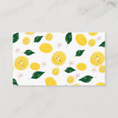 Carte D'accompagnement Baby shower de citron doux Raffle de couche (Dos)