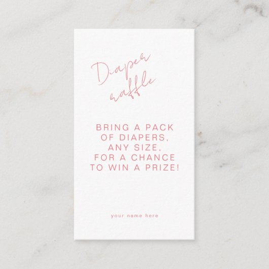 Carte D'accompagnement Baby shower de coquillage rose chic (Devant)