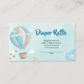 Carte D'accompagnement Baby shower de couches à air chaud (Devant)