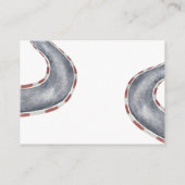 Carte D'accompagnement Baby shower de course - douche d'affichage (Dos)