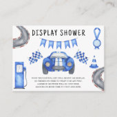 Carte D'accompagnement Baby shower de course - douche d'affichage (Devant)