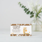 Carte D'accompagnement Baby shower de  de couches Brown/orange (Debout devant)