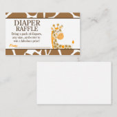 Carte D'accompagnement Baby shower de  de couches Brown/orange (Devant / Derrière)