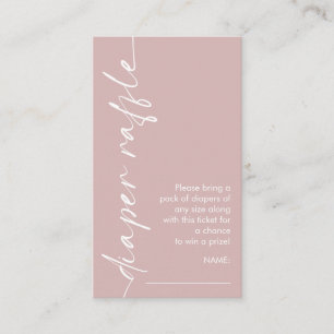 Carte D'accompagnement Baby shower de de de couches de Rose de duvet de