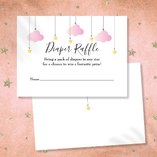 Carte D'accompagnement Baby shower de  de fraise Twinkle Twinkle Diaper