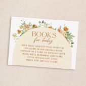 Carte D'accompagnement Baby shower de demande de carnet de  de fleurs de 