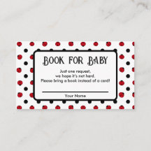 Baby shower de demande de livre de rétro pois Lady