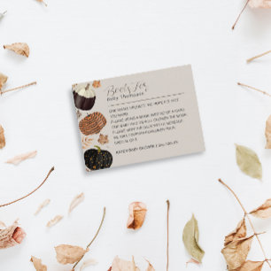 Carte D'accompagnement Baby shower de demande de livre neutre pour les ci