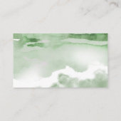 Carte D'accompagnement Baby shower de demande de livre vert tropicale bot (Dos)