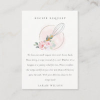 Baby shower de demande de recette florale de Whisk