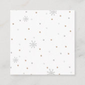 Carte D'accompagnement Baby shower de demande de réservation d'animaux d' (Dos)