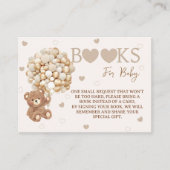 Carte D'accompagnement Baby shower de demande de réservation de ballons d (Devant)