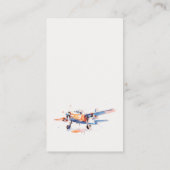 Carte D'accompagnement Baby shower de douche Blue Orange (Dos)