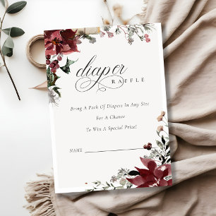 Carte D'accompagnement Baby shower de feuillage de feuillage Festif d'hiv