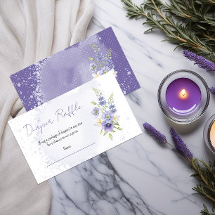 Carte D'accompagnement Baby Shower de Fille Sauvageonne Fleur des Champs