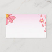 Carte D'accompagnement Baby shower de fleur marguerite aquarelle Demande  (Dos)