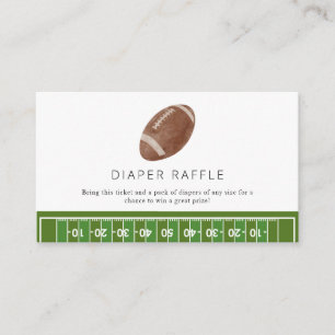 Carte D'accompagnement Baby shower de football de garçon tombole