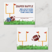 Carte D'accompagnement Baby shower de football Déchets Raffle (Devant / Derrière)