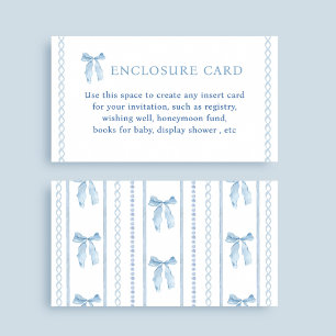 Carte D'accompagnement Baby shower de garçon à mâchoire bleue personnalis