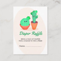 Baby shower de jauge de couches de cactus mignonne