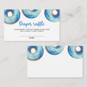 Carte D'accompagnement Baby shower de jeu de tombola de la couche bleue