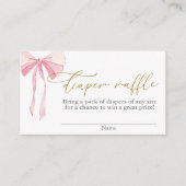 Carte D'accompagnement Baby shower de la ceinture rose Fille Déchets Raff (Devant)