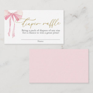 Carte D'accompagnement Baby shower de la ceinture rose Fille Déchets Raff