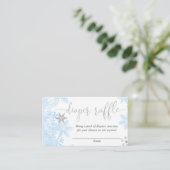 Carte D'accompagnement Baby shower de la couche de  en argent bleu (Debout devant)