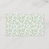 Carte D'accompagnement Baby shower de lanières Raffle mignon  d'animaux e (Dos)