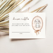 Carte D'accompagnement Baby shower de lapin de forêt de bois, chapeau