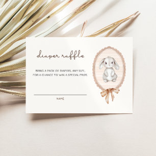 Carte D'accompagnement Baby shower de lapin de forêt de bois, chapeau