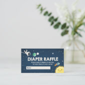 Carte D'accompagnement Baby shower de l'espace extra-atmosphérique Fiche (Debout devant)