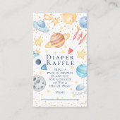 Carte D'accompagnement Baby shower de l'espace extra-atmosphérique Refroi (Devant)