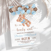 Carte D'accompagnement baby shower de l'Ours de Foucault Nous pouvons à p