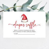 Baby shower de Noël de Noël de Santa Hat Raffle de