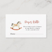 Carte D'accompagnement Baby shower de Noël Déchets Raffle (Devant)