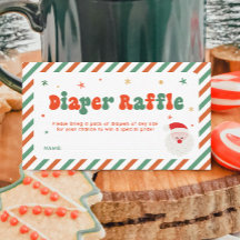 Baby shower de Noël Déchets Raffle