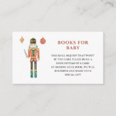 Carte D'accompagnement Baby shower de Noël Nutcracker Demande de réservat (Devant)