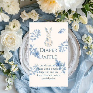 Carte D'accompagnement Baby shower de Pâques Bleu toile