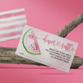 Carte D'accompagnement Baby shower de pastèque de la pastèque de la pastè