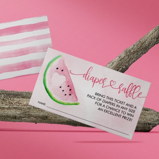 Carte D'accompagnement Baby shower de pastèque de la pastèque de la pastè